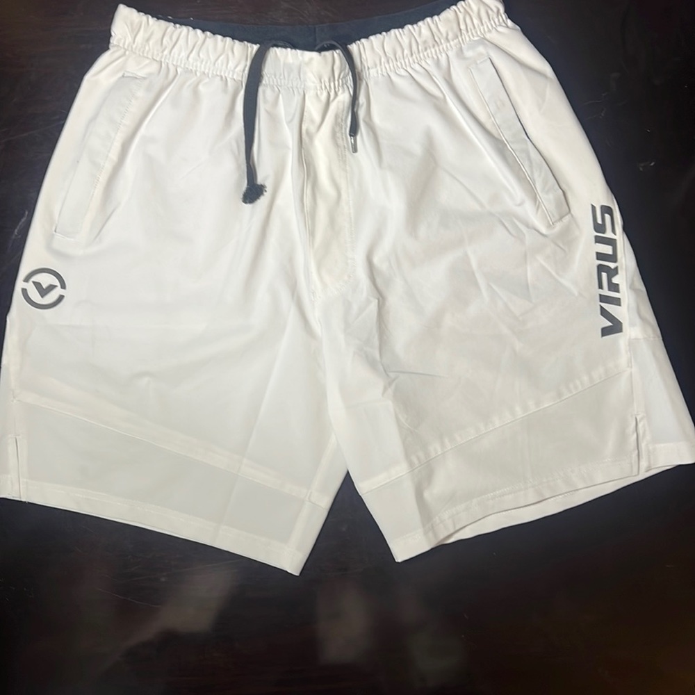 Men’s Virus Shorts. Medium. White